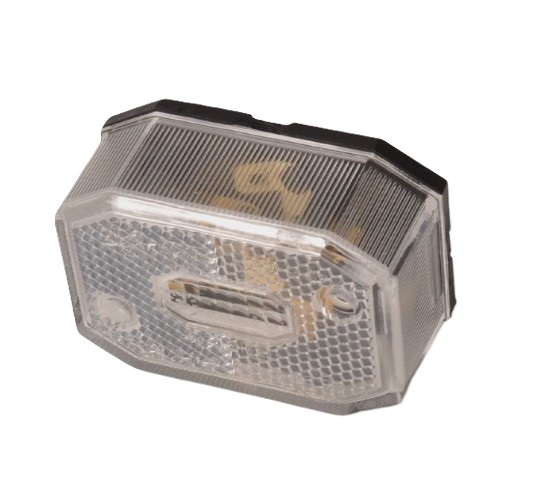 zijmarkeringslamp universeel wit 12/24 volt - contourlamp - zijlamp - breedtelamp 