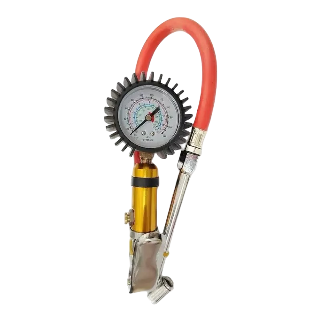 bandenpomp - bandenspanningsmeter - 1/4 duims aansluiting - 15 bar