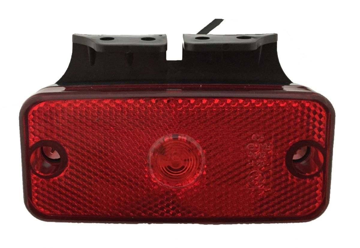 led zijmarkeringslamp universeel rood 12/24 volt - contourlamp - zij lamp - breedtelamp