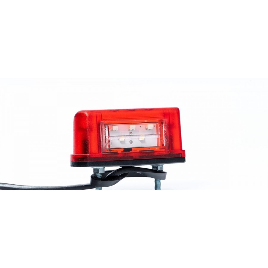 led kentekenverlichting wit 12/24 volt 5x led - kentekenlamp - kenteken verlichting - numberplate lamp - horpol