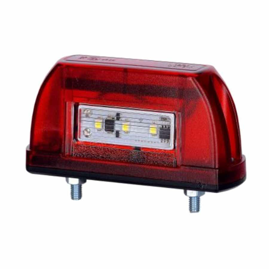 led kentekenverlichting wit 12/24 volt 3x led - kentekenlamp - kenteken verlichting - numberplate lamp - horpol