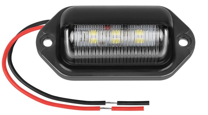 led kentekenverlichting wit 12/24 volt 6x led - kentekenlamp - kentekenplaat verlichting