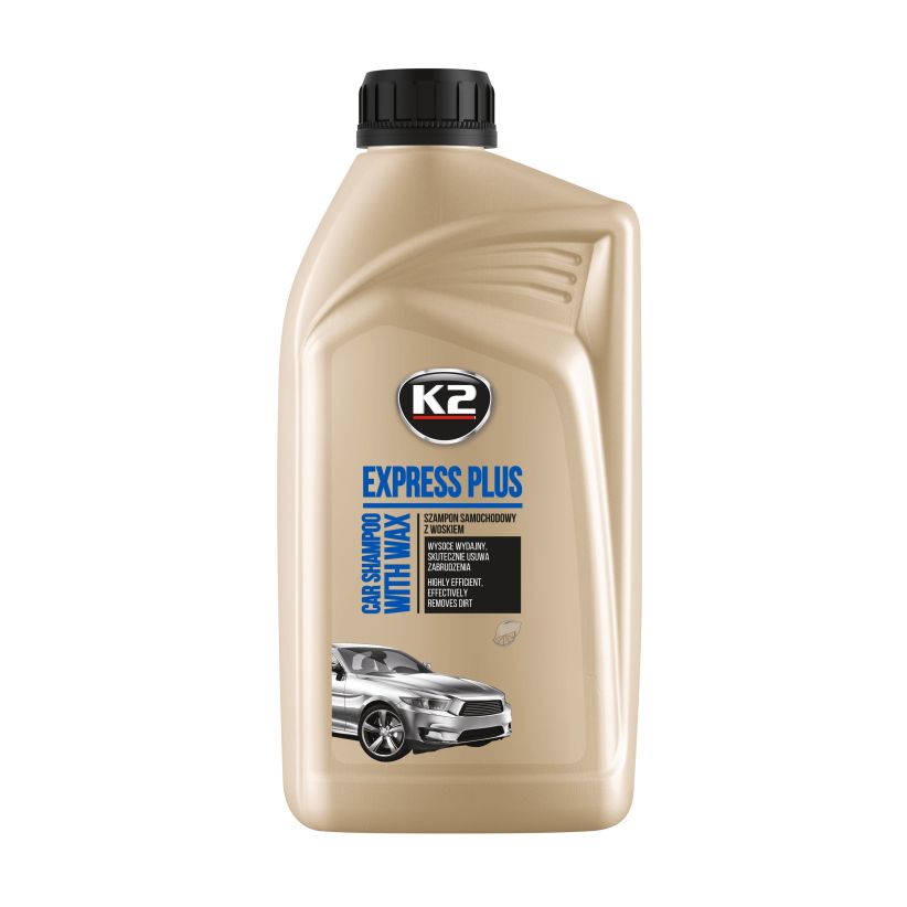 k2 express plus autoshampoo met wax 1L - autoreiniger - autowas - lakwax - lakbescherming