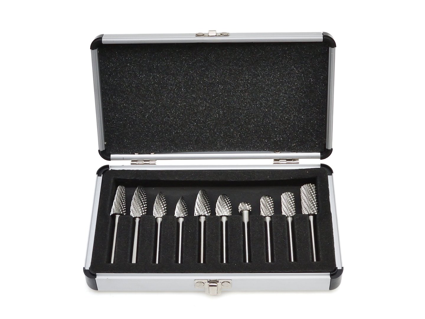 wolfraamcarbide frees set - 10 delig metaalfrees - frezen - stopfrezen - snijgereedschap - geko