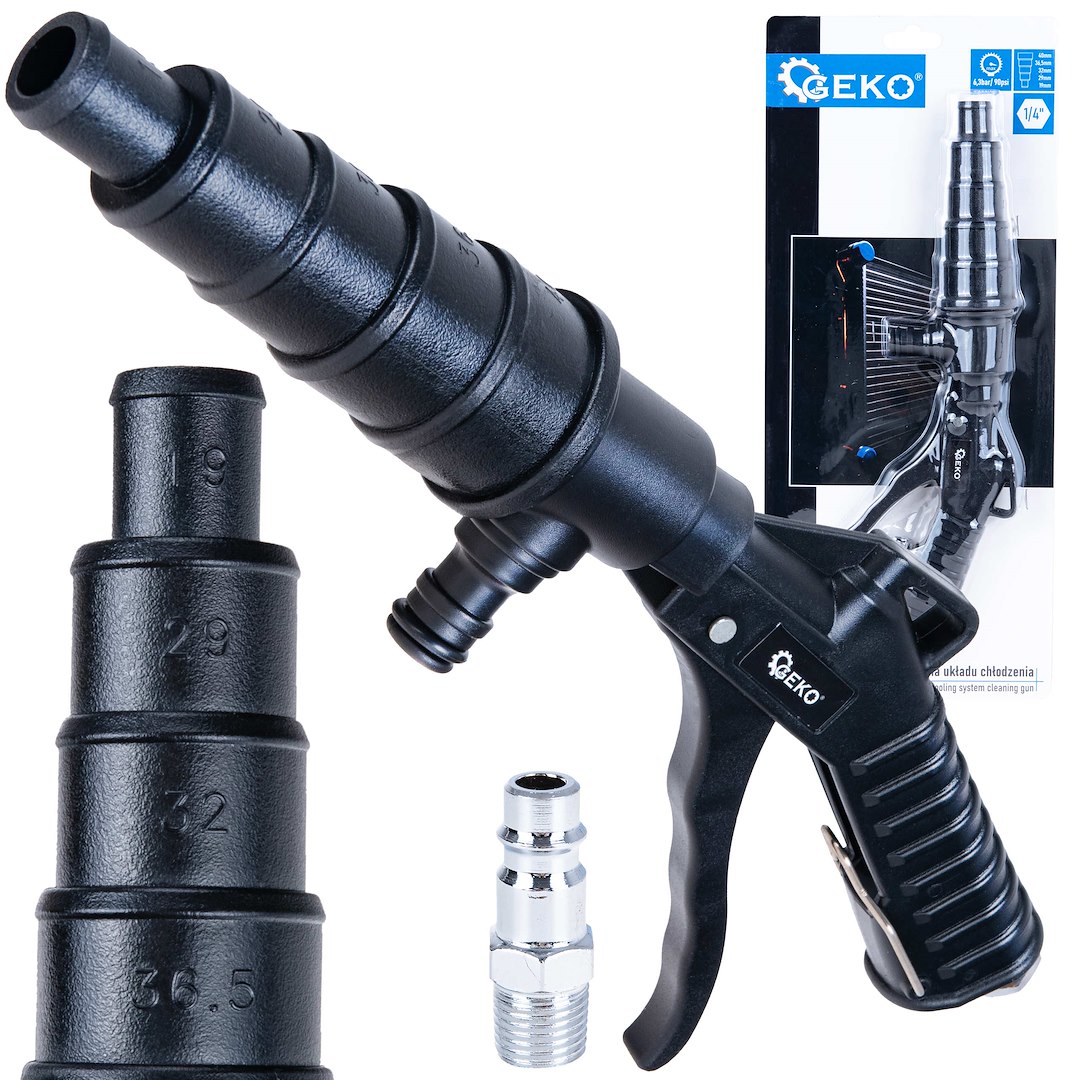 radiator reiniger -  reinigingspistool - koelsysteem reiniger - reinigingspistool - geko