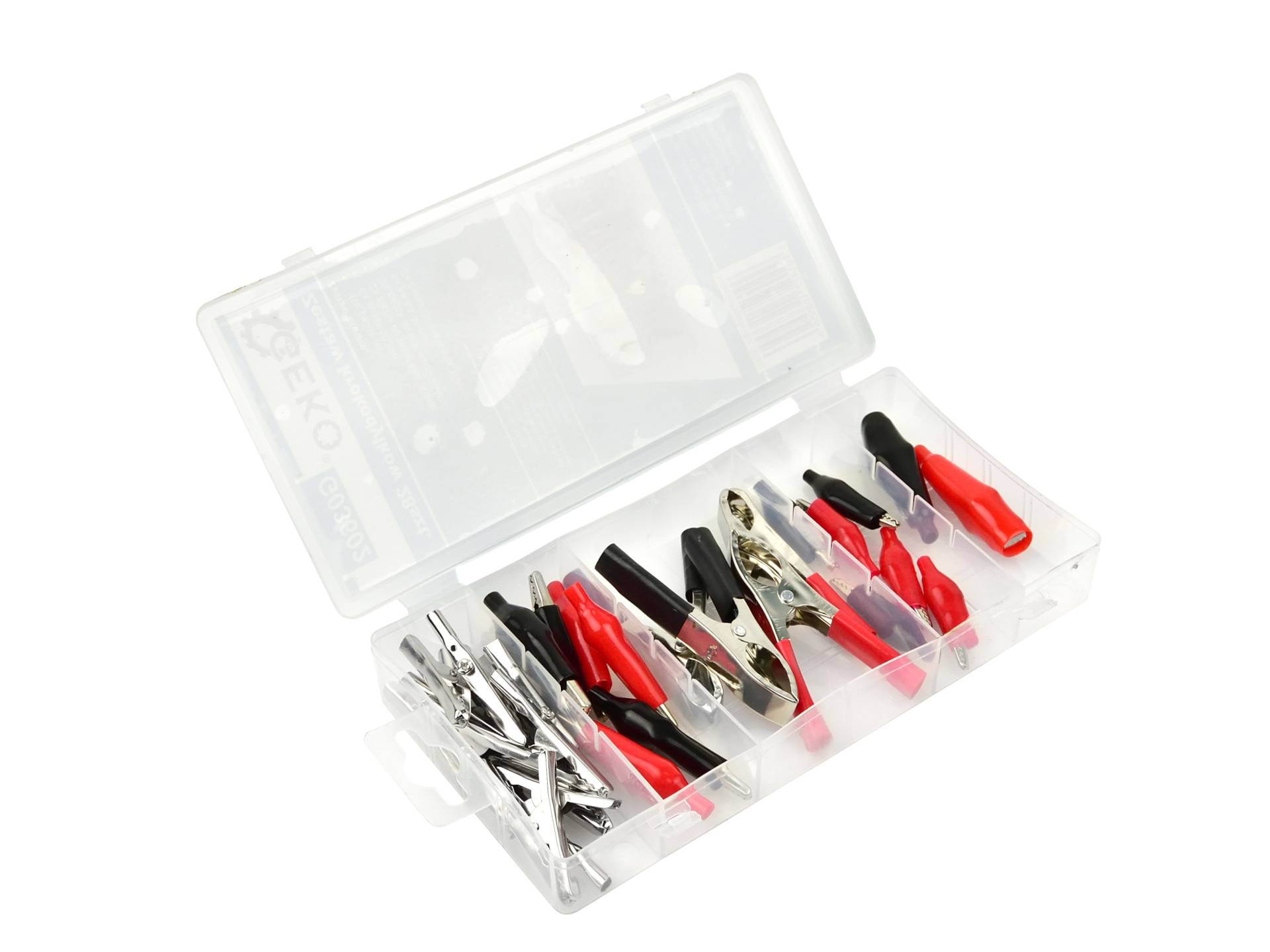 krokodil klemmenset  28 delig - accuklemmen set - krokodillenklemmen set - geko