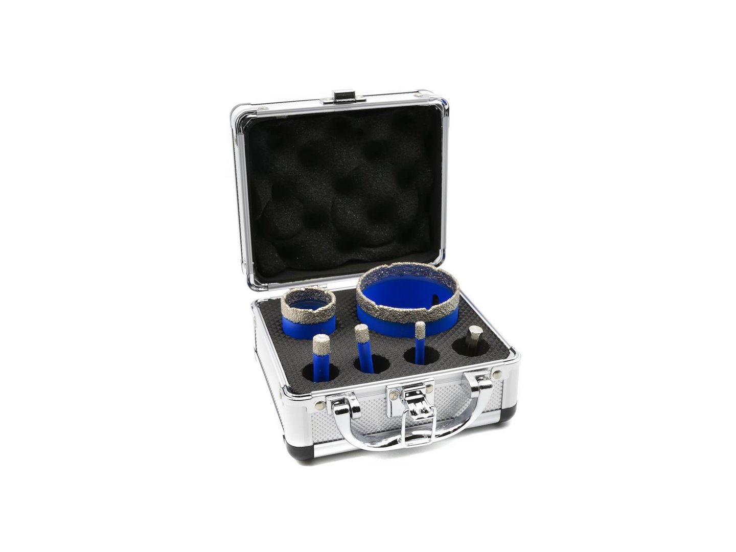 diamant gatenzaag set 6 tot 68 mm - gatenboor 6 delig - diamantzaag - gatenboor - geko
