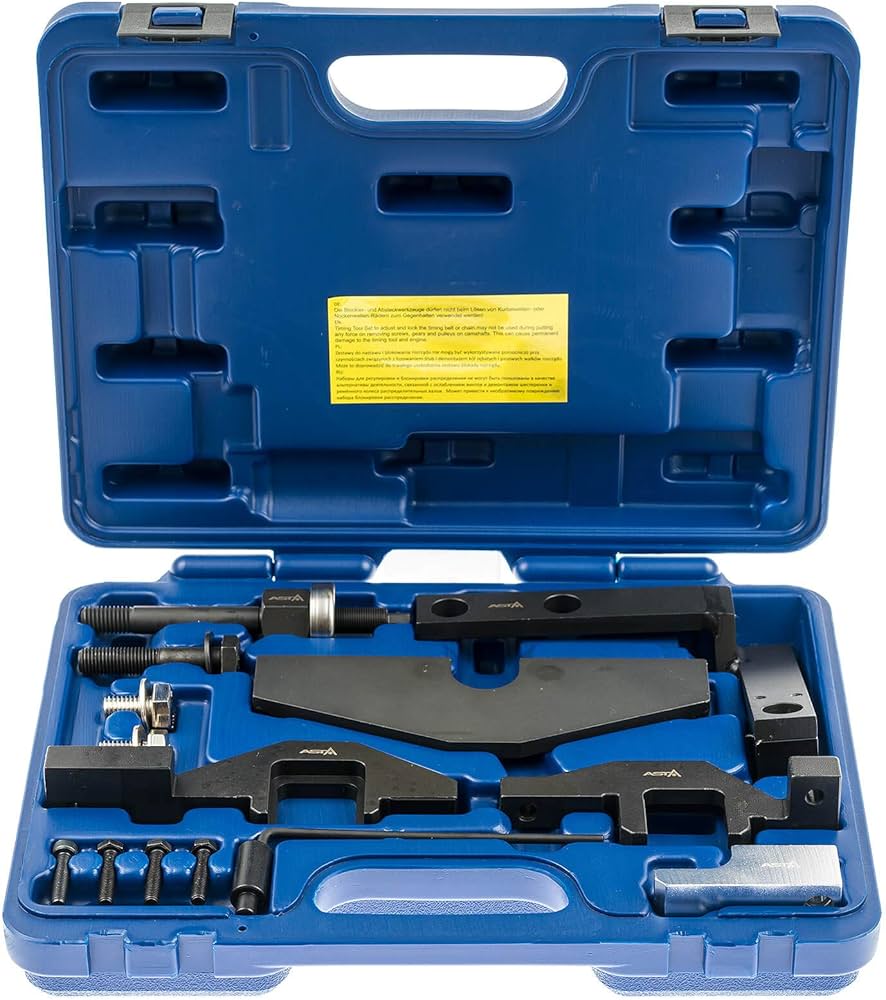 bmw - mini n14 en w10 - w11 timinggereedschap - nokkenastandwiel 1.6 motoren in de Mini generaties r50 r52 