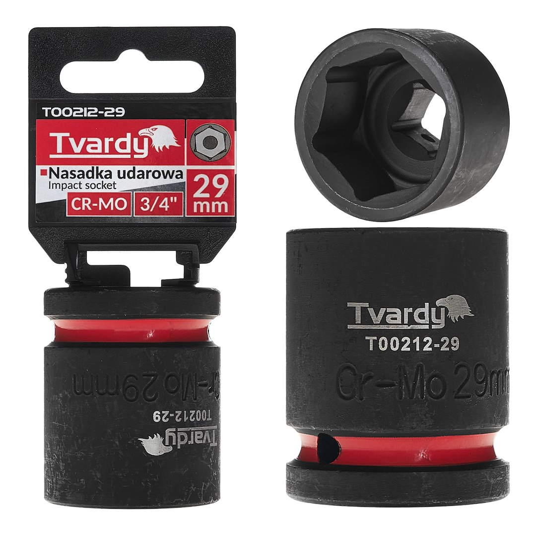krachtdop 29 mm - 3/4 duims aansluiting - slagdop - impact dop - rateldop - dop - tvardy