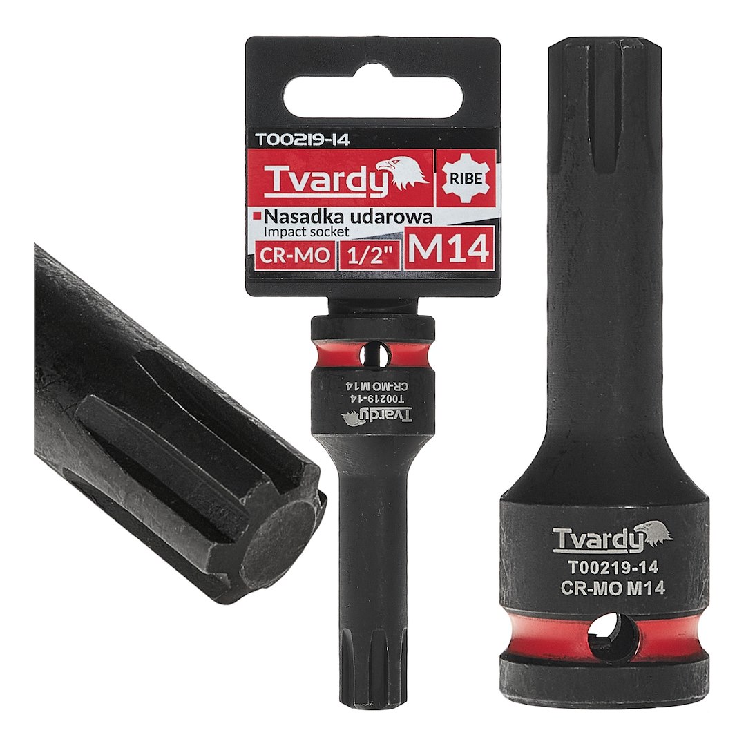 kracht ribedop 14mm - 1/2 duims - ribe dop - tvardy