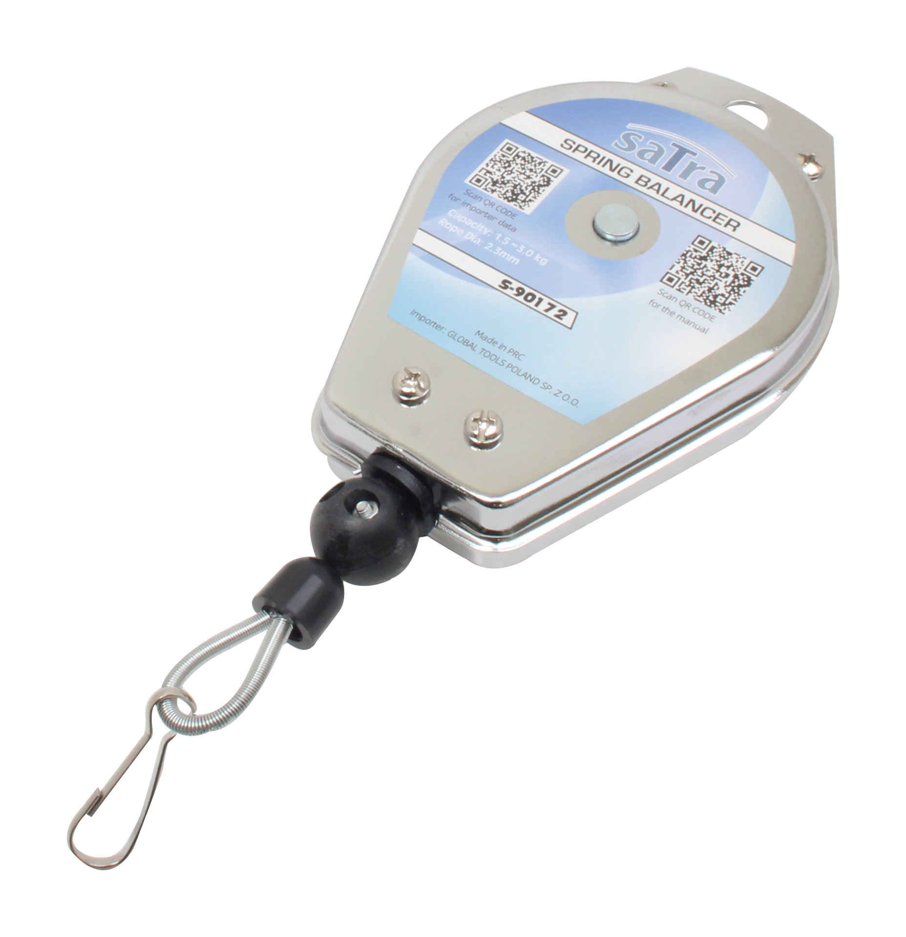 intrekbare veerbalans - 1.5-3.0 KG - veerbalancer - satra