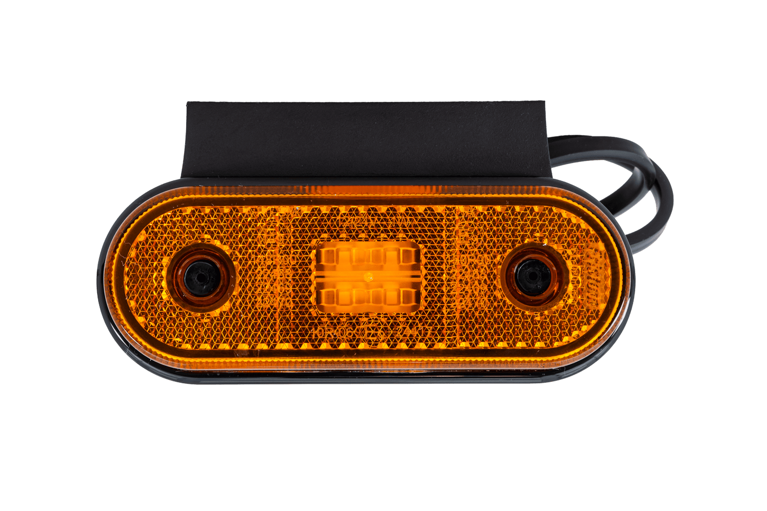 oranje led zijmarkeringslamp met houder + stekker - 4x led markeringslamp - contourlamp - positielicht - fristom