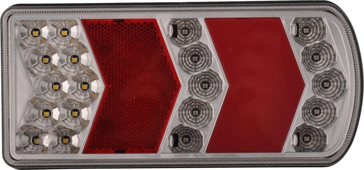 achterlicht led 23x led - rechts - 12/24 volt - ledlamp - achterlamp - trailerlamp - glotrac