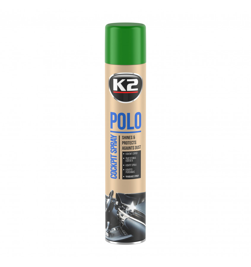 k2 polo cockpitspray pijnboom 750 ml - cockpit reiniger - cockpit geur - autogeur - interieurreiniger