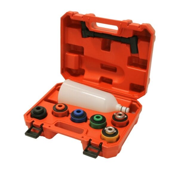 8 delig olietrechter met adapterset - trechter set in koffer - vloeistoftrechter - olie trechterset - olievuller&nbsp;