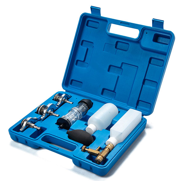 cilinderkop lekkage tester - koelwater lektester - co2&nbsp;tester - radiatortester - lek tester