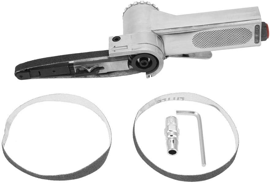 33 cm lang en 1 cm breede luchtschuur machine - pneumatische bandschuurmachine - schuurmachine op lucht - band schuur machine