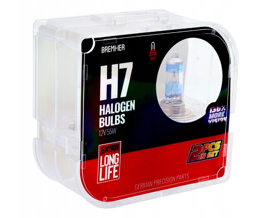 h7 autolamp set - halogeen lamp 12 volt - 55 watt - px26d koplamp - bremher