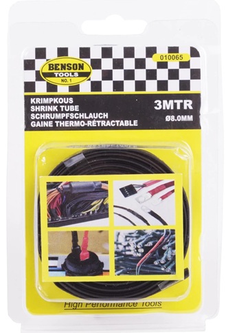 krimpkous 3 meter x 8 mm - krimpkous - krimp kous - thermische krimpkous