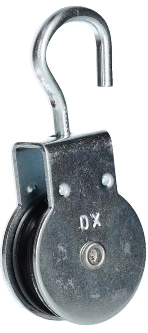 50mm 7 mm kabel diameter&nbsp;katrol met draaibare haak - katrollen - katrolschijf - draaibare katrol - lierkatrol - kabelkat