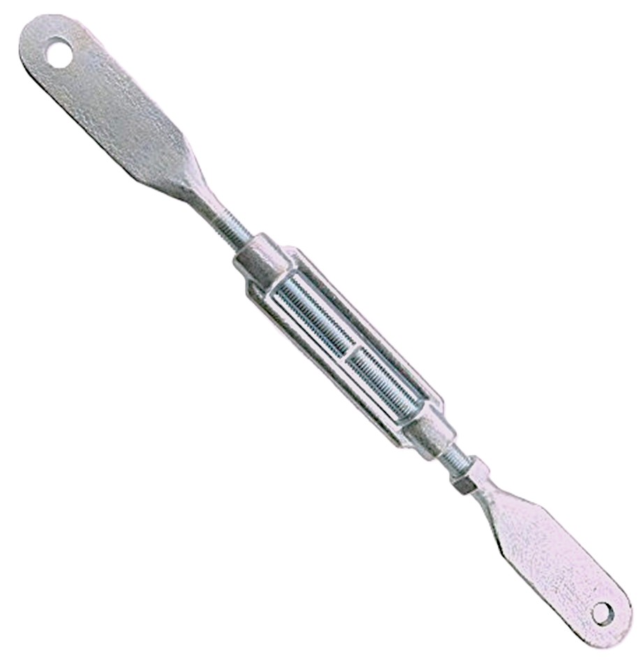 m12 spanner met bladeind verzinkt&nbsp;- bladeindspanner - windverpandspanner - schoorspanner - draadspanner