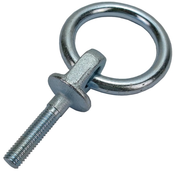M10 x 35mm ring met bout - bindoog - cantonal ring - vastzetring - aanlijnring - paardentrailerring