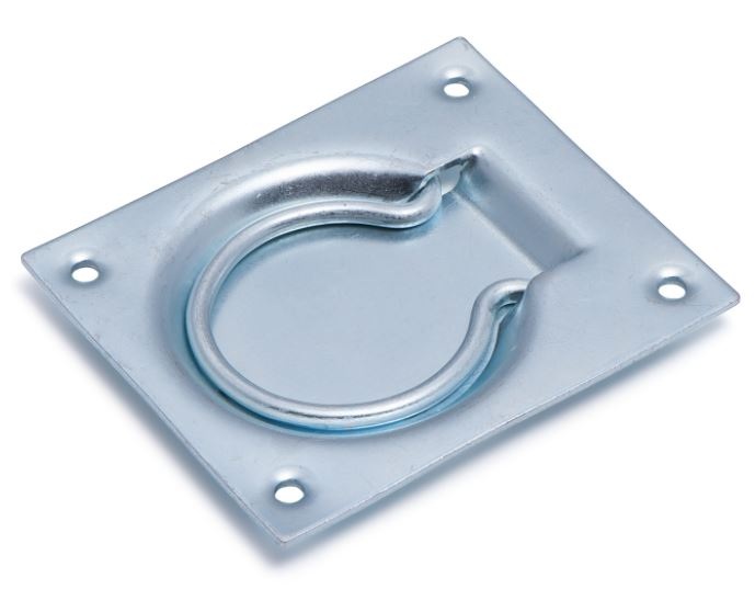 75mm x 95mm sjoroog verzinkt&nbsp;- vloeroog - luikring - bindoog voor de aanhanger - vloerring