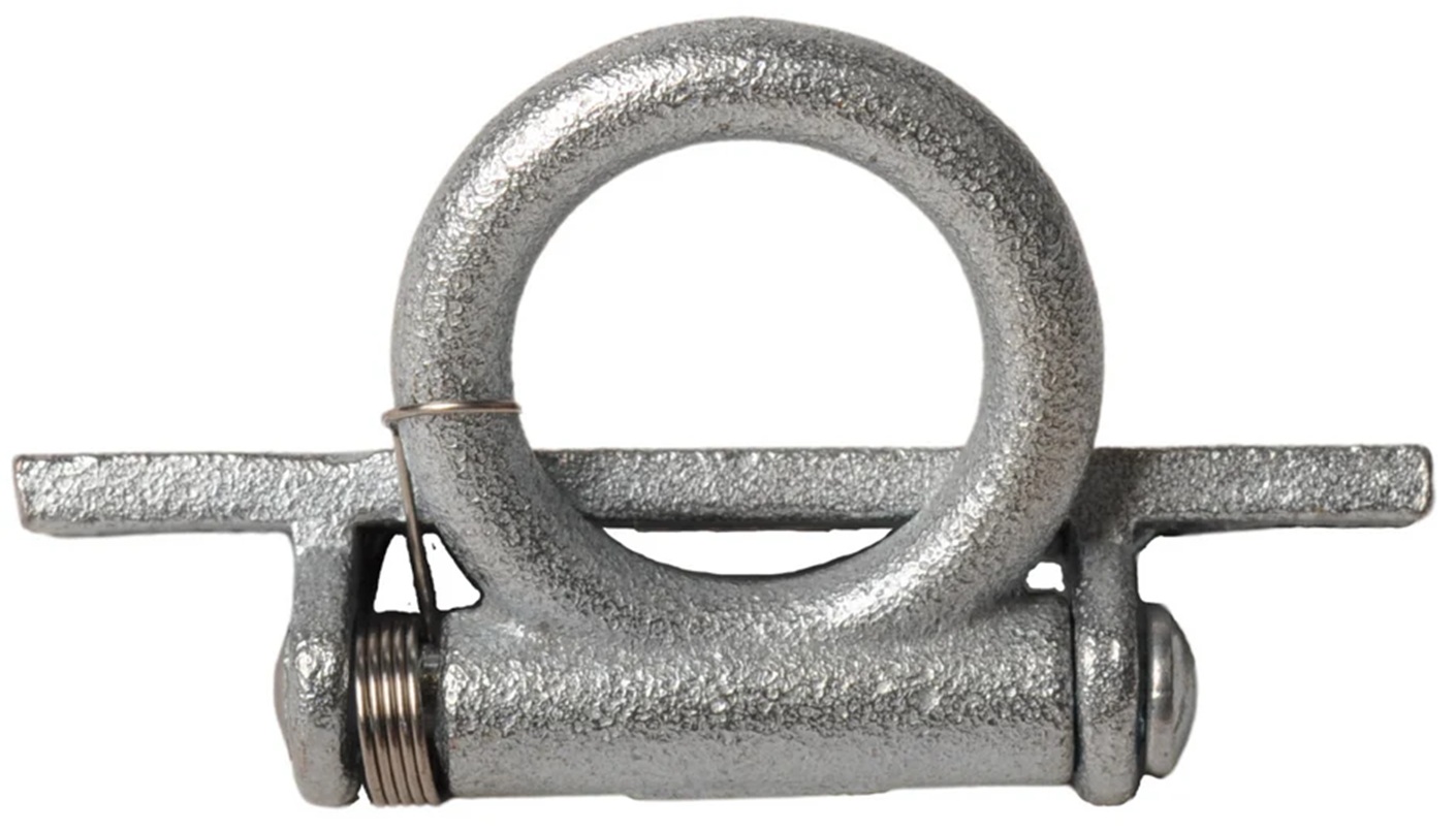 90 x 23 mm verzinkt sjoroog zijwand - vloeranker klapbaar - bindoog - aanhangeroog - sjorring op voetplaat 