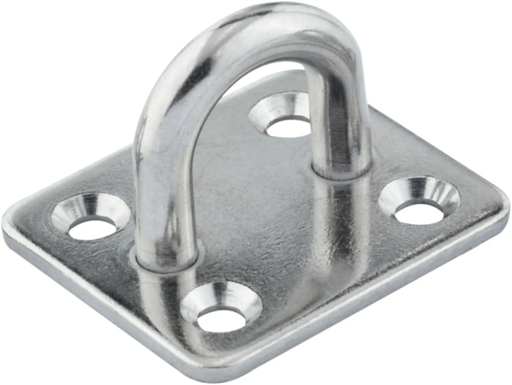 40 x 50 mm 8 mm dik rvs oogplaat - vloeroog - dekoog - montagebeugel - hangoog - bevestigingsbeugel