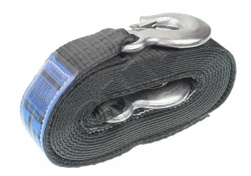 4 ton x 5 meter sleepband - sleepkabel met haken - trekband - sleeplint - gmp