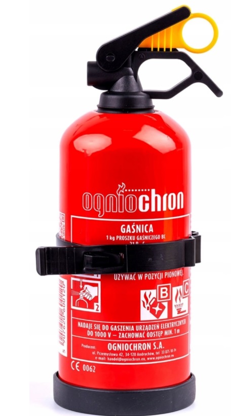 1kg poederblusser - brandblusser - poederbrandblusser - droogblusser - ogniochron