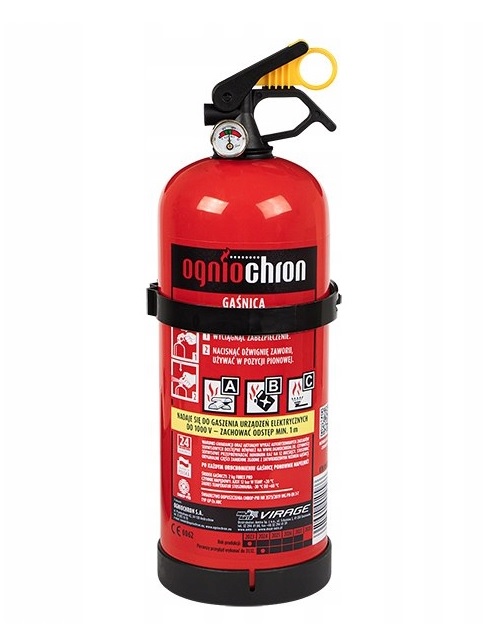 2kg poederblusser - brandblusser - poederbrandblusser - droogblusser - ogniochron