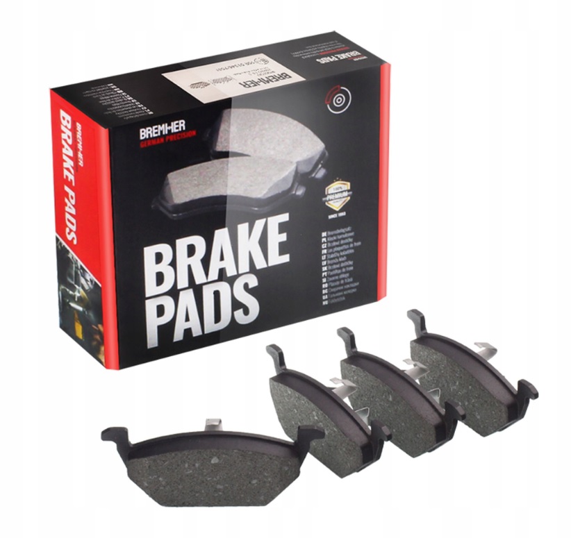 146 x 54,7 x18,3 mm vag remblokken set met sensor - 4 stuks remblok - remvoering - auto remblokset - bremher 