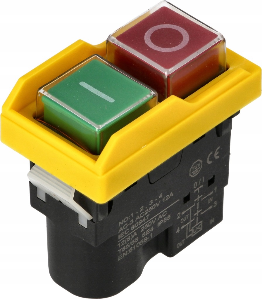 aan/uit drukschakelaar&nbsp; zcd-01 - noodstop schakelaar - drukschakelaar - electro schakelaar - stationaire machine schakel