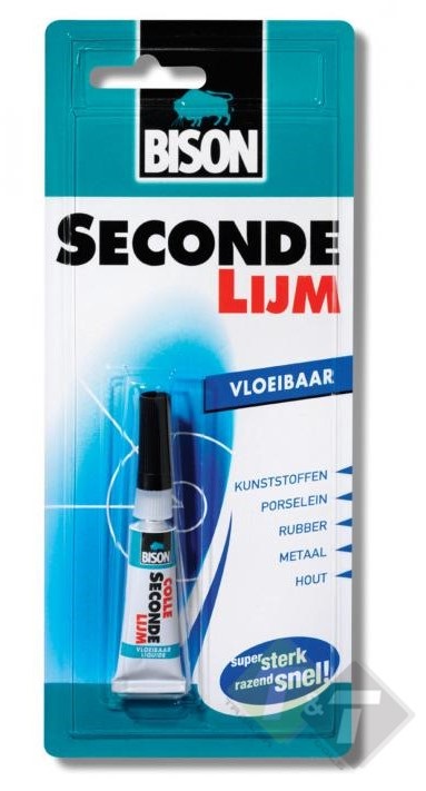 Secondelijm, Seconde lijm, Seconde lijm set, Lijm, Superglue, Super glue, Bison, BISON