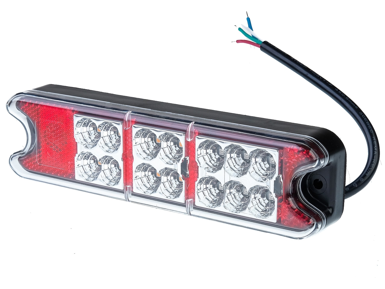 achterlicht led rechthoek 19x5x3cm​​​​​​​ 18x led - ledlamp -&#x