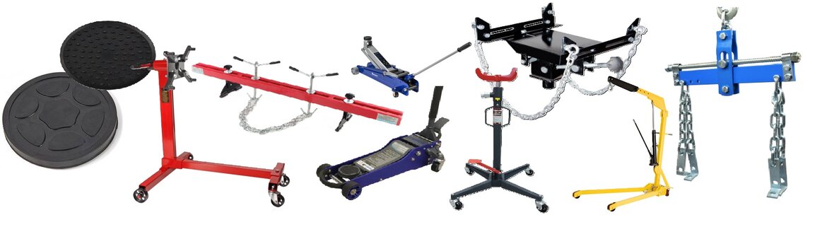 Garagekrikken - Transmissiekrik - Motorkraan - Motorbokken Garagekrikken-Transmissiekrik-Motorkraan-Motorbokken