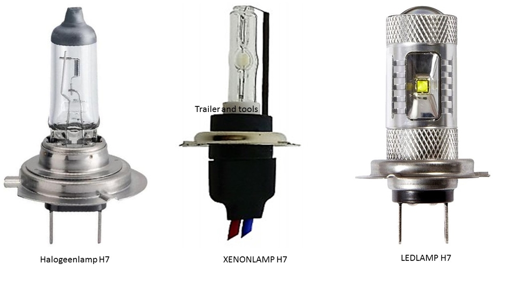 Autolampen, aanhanger gloeilampen