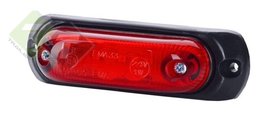 Zijmarkeringslamp voor de aanhanger, Contourverlichting LED, Rood, 12/24 Volt, Horpol Zijmarkeringslamp voor de aanhanger, Contourverlichting LED, Rood, 12/24 Volt, Horpol