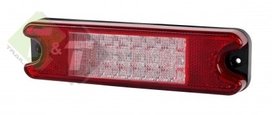 Led achterlicht rechthoek 190 mm bij 50 mm, E9 Keurmerk, Ledlamp 24 leds, Aanhanger achterlamp, KMR Led achterlicht rechthoek 190 mm bij 50 mm, E9 Keurmerk, Ledlamp 24 leds, Aanhanger achterlamp, KMR
