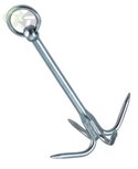 Werpanker RVS, Dreg anker, Vismagneet haak, 1.8 KG Werpanker RVS, Dreg anker, Vismagneet haak, 1.8 KG