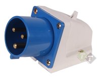 CEE Toestelcontactdoos, 3-Pen, 220 Volt, 32 Ampere, CE keuring, Fluxon CEE Toestelcontactdoos, 3-Pen, 220 Volt, 32 Ampere, CE keuring, Fluxon