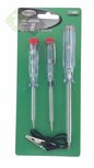 Spanningzoeker set, Schroevendraaier, 3 dlg, 120 tot 220 Volt, Hofftech Spanningzoeker set, Schroevendraaier, 3 dlg, 120 tot 220 Volt, Hofftech