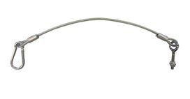 Achterklepkabel, 450 mm, met karabijnhaak en pen, Achterbordkabel Achterklepkabel, 450 mm, met karabijnhaak en pen, Achterbordkabel