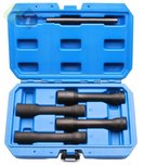 Wielmoer demontage set, Krachtdoppenset, 5 delig, 1/2 duims aansluiting, 17 tot 22mm, slagdoppen Wielmoer demontage set, Krachtdoppenset, 5 delig, 1/2 duims aansluiting, 17 tot 22mm, slagdoppen