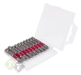 Geharde bitset 10 stuks, Kruis/Sterkop bits, PZ2, Hofftech Geharde bitset 10 stuks, Kruis/Sterkop bits, PZ2, Hofftech