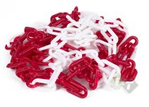 Afzet ketting, Veiligheidsketting, Rood en Wit, 5 meter, Benson Afzet ketting, Veiligheidsketting, Rood en Wit, 5 meter, Benson