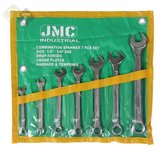 Steekringsleutel set Inch, maten 1/4, 5/16, 3/8, 7/16, 1/2, 9/16 en 5/8, JMC Steekringsleutel set Inch, maten 1/4, 5/16, 3/8, 7/16, 1/2, 9/16 en 5/8, JMC