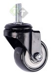 Zwenkwiel PU 50 x 23mm, Draadstang, Meubelwiel, Mammuth Zwenkwiel PU 50 x 23mm, Draadstang, Meubelwiel, Mammuth