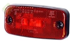 Zijmarkeringslamp Rood, Contour lamp, 3 LEDS, 12/24 Volt, Horpol Zijmarkeringslamp Rood, Contour lamp, 3 LEDS, 12/24 Volt, Horpol